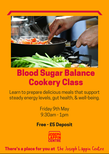 Blood Sugar Balance Cookery Class